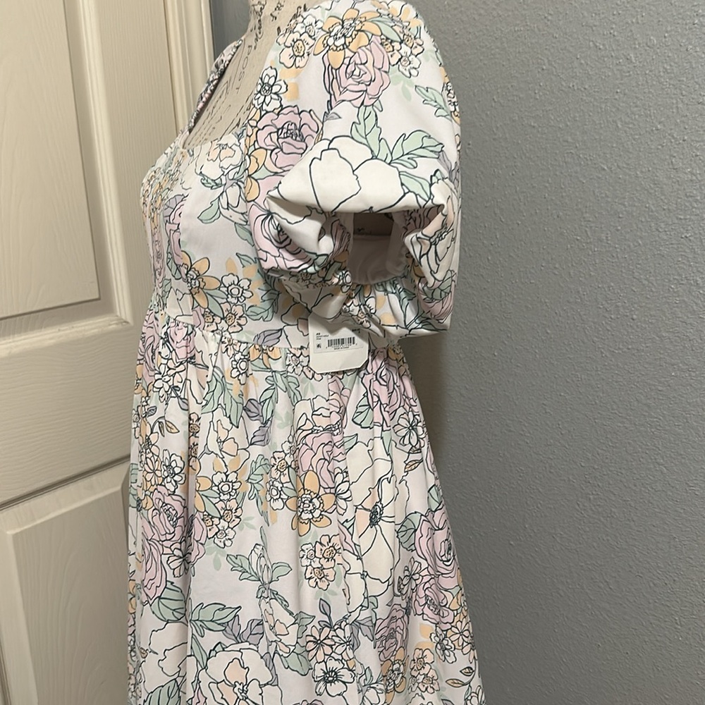 New with tags Altar'd State Bristol Puff Sleeve  Floral Print Women's Dress ✨✨👗 - Picture 3 of 8